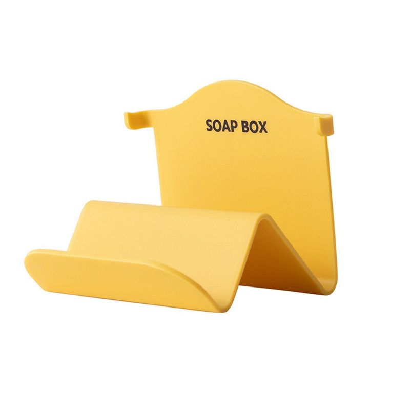 4 pezzi Supporto aerodinamico per bagno Doccia Portasapone Piatto Vassoio Vassoio di plastica con perforazione gratuita Mensola da parete_voghion.com