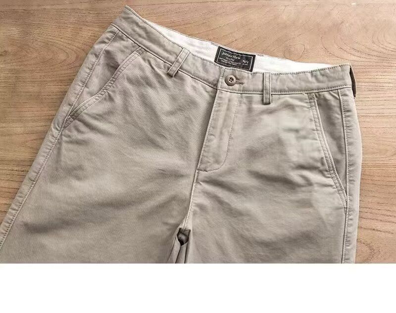 Herrenbekleidung Freizeit Arbeitsschutzhose Trend Gürtelhose Einfache Kleidung Arbeitskleidung Kleine gerade Herrenhose_voghion.com