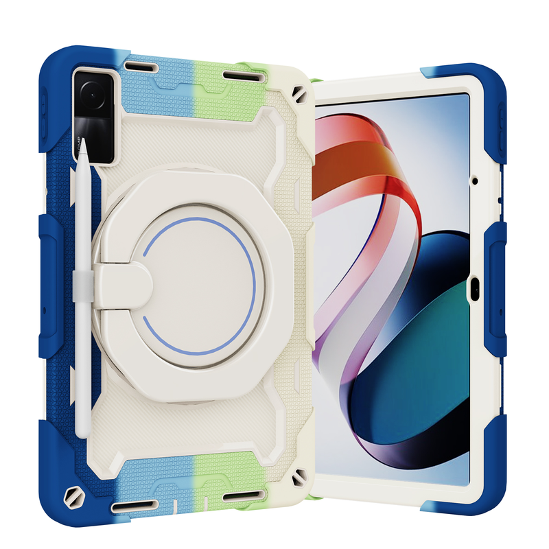 Schutzhülle für Xiaomi Redmi Pad 10,61 Zoll, Schutzhülle für Tablet, mit um 360° drehbarem Ständer, Handschlaufe und Schultergurt, Sturzschutz_voghion.com