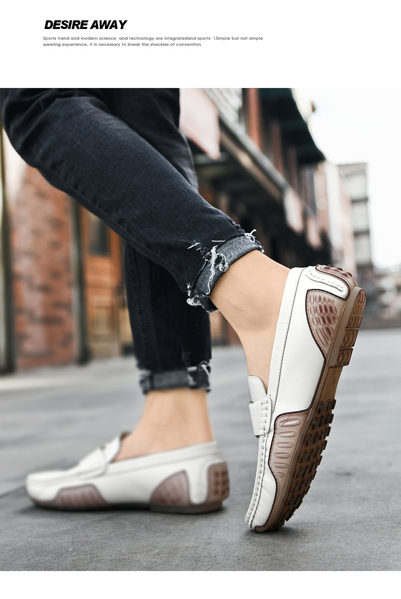 Fashion Men Casual Leather Shoes Luxury Italian Soft Men Loafers Handmade Moccasins Men Breathable Slip On Boat Shoes Plus Size_voghion.com