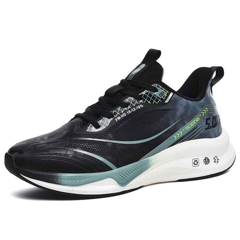 Zapatillas de piel extragrandes para otoño e invierno para hombre, amortiguación de placa de carbono para estudiantes, zapatillas deportivas de prueba._voghion.com