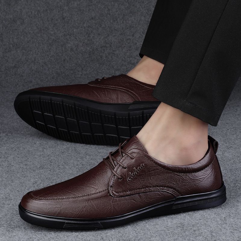 Summer Formal Breathable Sandals Business Casual Soft Sole Men's Genuine Leather Hollow Dad British Style Hole Shoes_voghion.com