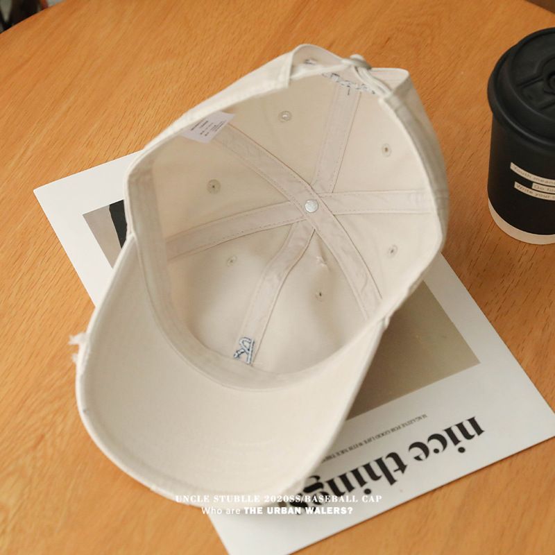 R Embroidered Baseball Cap For Women & Men - Wide Brim Sun Hat With Soft Top, UV Protection & Adjustable Strap_voghion.com