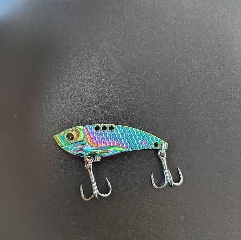 Metal Dragon Scale Sequin Colorful Vib Rattlesnake Long Casting Topmouth Culter Lure Horse Mouth Bass Freshwater_voghion.com
