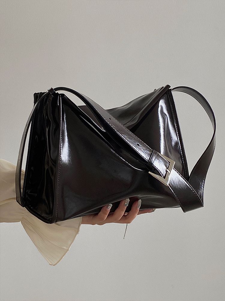 Tracolla larga in cera d'olio, tracolla singola per spostamenti semplici, nuova grande capacità, struttura versatile, borsa tote in morbida pelle,_voghion.com