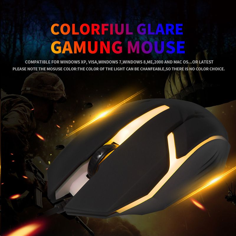 Mouse da gioco luminoso USB cablato X1 Mouse all'ingrosso Mouse ottico per ufficio e-sport_voghion.com