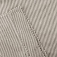 Camicia da uomo in velluto a coste con colletto rialzato - Top casual retrò a maniche lunghe_voghion.com