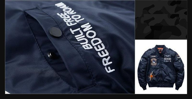 2024 Herren Winter Hip Hop Dicke warme Jacke Militär Motorrad Ma-1 Aviator Pilot Baumwolle Parka Männlich Baseball Bomber_voghion.com