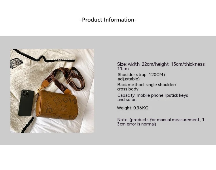 Neuer heißer Modetrend: Vielseitige, weiche Kissentasche mit Zylinderdruck für Damen mit einer Schultertasche und einer Umhängetasche_voghion.com