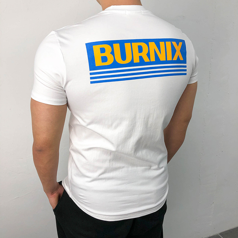 Muscle Spring/Summer New Men's Sports Leisure Gym Training Running Cotton Slim Fit Elastic Korean Short Sleeve T-shirt_voghion.com