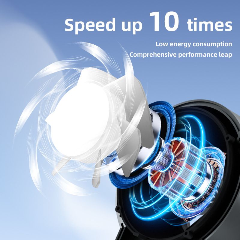2025 New High-Speed Cooling Handheld USB Rechargeable Brushless Mini Portable Fan_voghion.com