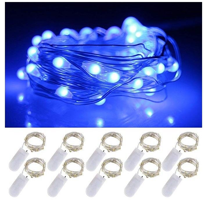 LED Cake Bouquet Box Decoration Light Strip Small Colorful Button Copper Wire String Lights Gift_voghion.com