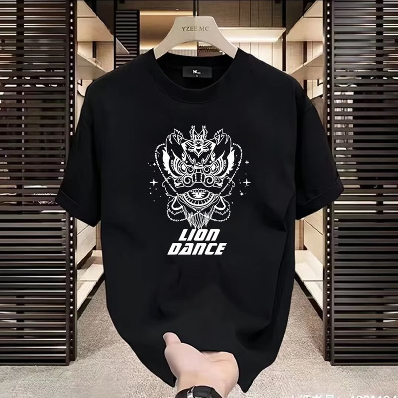Short Sleeved T-shirt For Men 2024 New Summer Ins Trendy Brand Half Sleeved T-shirt, Oversized Loose And Versatile Clothes_voghion.com
