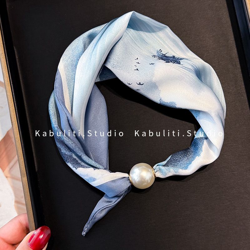 Colletto per camicia professionale abbinato, con fibbia magnetica a righe bianche e nere, in seta, stretto e lungo, per protezione del collo da donna_voghion.com