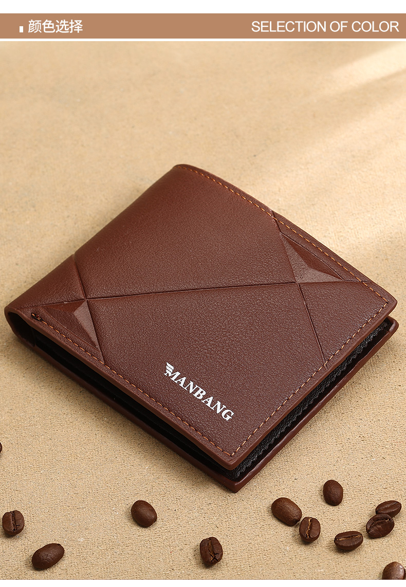 Cartera Mang de estilo clásico, carteras de cuero para hombre, cartera corta para hombre, tarjetero, cartera para hombre a la moda de alta calidad_voghion.com