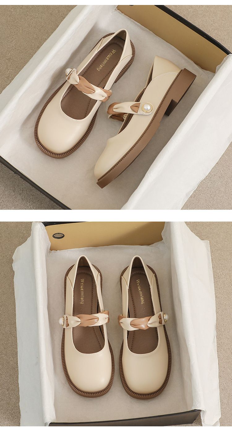 T Platform Mary Jane Shoes Female French Fairy Style With Skirt Sweet Single Shoes Large Size Women's Shoes_voghion.com