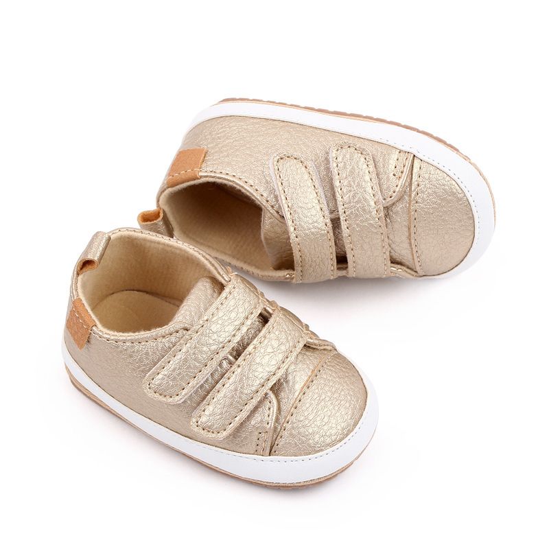 Mère et enfants printemps et automne chaussures bébé 3-6-12 mois bébé double Velcro chaussures enfant en bas âge chaussures bébé M22-13_voghion.com