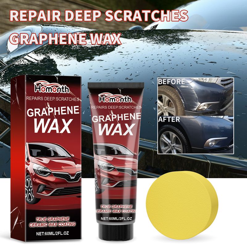 Homonth Repairs Deep Scratches Graphene Wax, Car Paint Repair Deep Scratches Graphene Wax Refurbished Car Wax_voghion.com