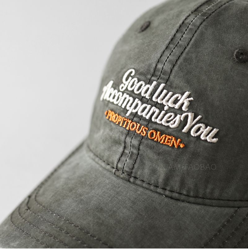 Nuovo berretto da baseball con ricamo retrò, lavato e consumato, cappello da sole casual e versatile per uomini e donne_voghion.com