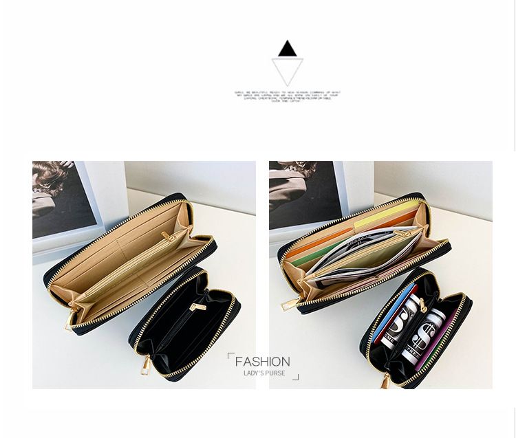 Torby damskie Nowa krótka damska portmonetka w stylu nadrukowanej torby do przechowywania Duża pojemność z wieloma przegródkami na karty Mini torba na karty_voghion.com