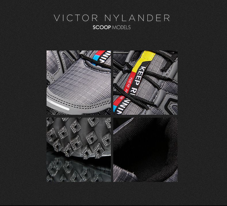 Men's Wide Width Hiking Shoes - Waterproof Trail Running Boots For Outdoor Trekking, Lightweight Breathable_voghion.com