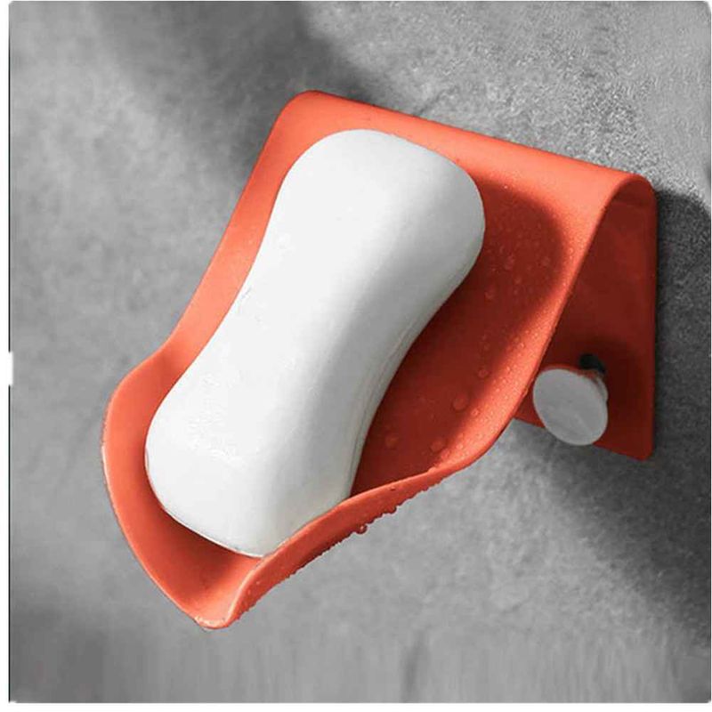 Juego de 10 bandejas para platos y jabón para baño, con orificios de drenaje y montaje en pared._voghion.com