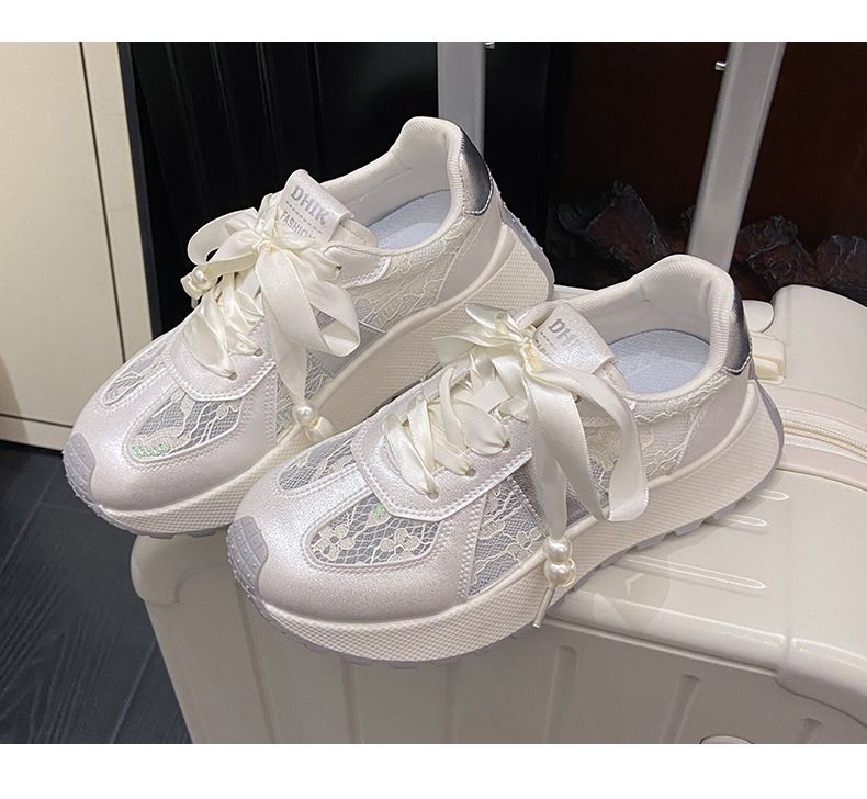 Women's Shoes Raise Breathable Thick Sole Casual Color Matching Travel Shoes_voghion.com