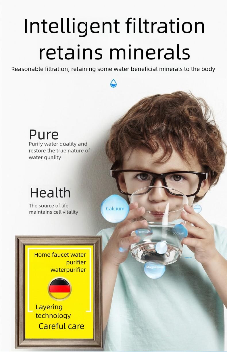 Purificatore d'acqua visivo, filtro per rubinetto domestico con cartuccia visibile, sistema di purificazione dell'acqua da cucina_voghion.com