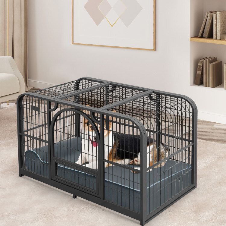 Orthopedic Dog Bed with Headrest and Removable Washable Cover_voghion.com