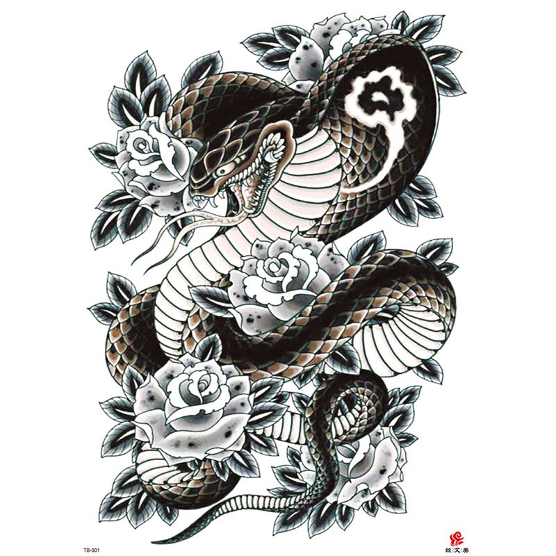 Full Waterproof Large Back Tattoo Sticker_voghion.com