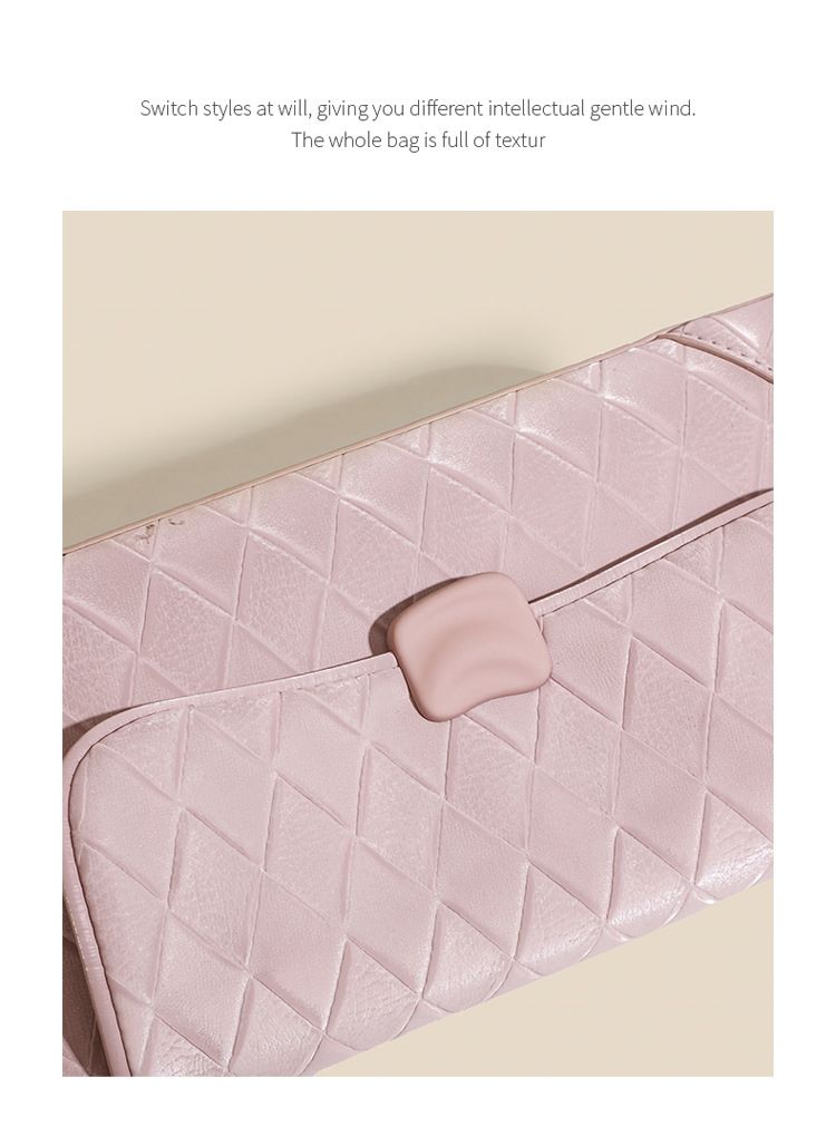 Single Shoulder Stick with Advanced and Versatile Solid Color Handbag, 2024 Autumn/Winter New Women's Bag, Unique Design_voghion.com