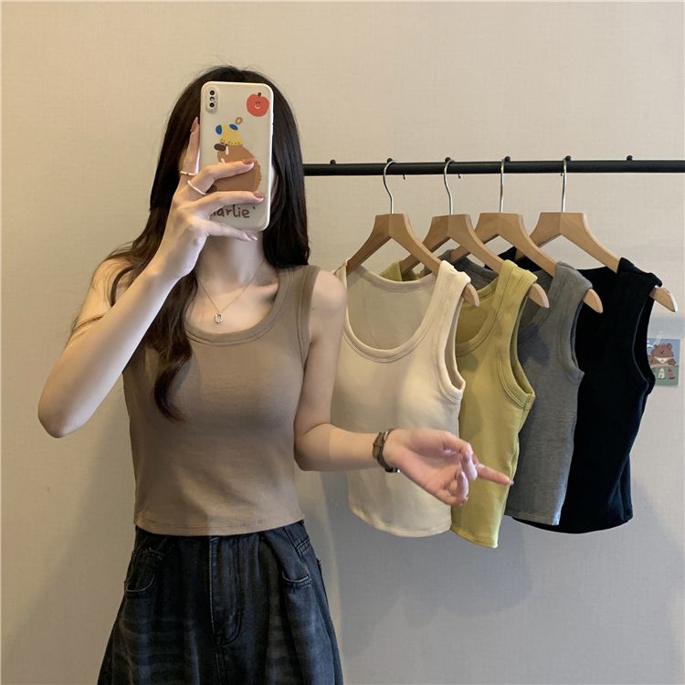 Intimates Outwear Spring Brushed Plaid Camisole_voghion.com