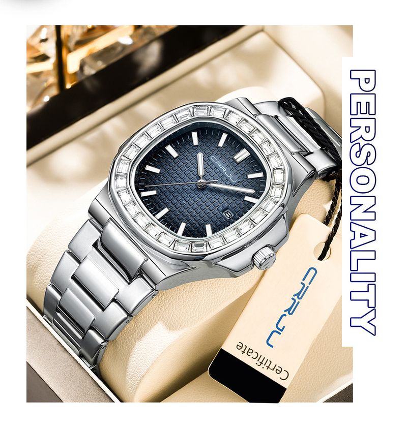 Elegante, quadratische, minimalistische Damenuhr mit Datumsanzeige, wasserdichtem Quarzwerk, modischer Freizeituhr für den Alltag_voghion.com