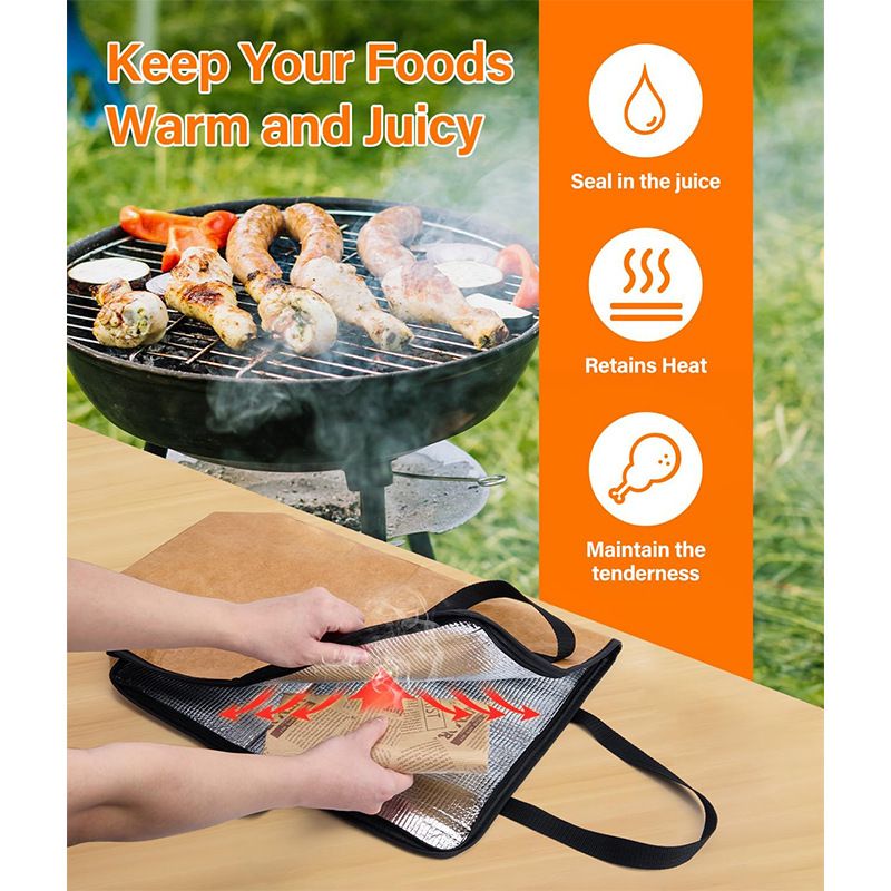 Modern Katlanabilir Piknik Barbekü Çantası - Hafif ve Suya Dayanıklı Dupont Kağıt, Geniş 56 x 38 x 18 cm, Zeytin Yeşili ve Koyu Kahverengi_voghion.com
