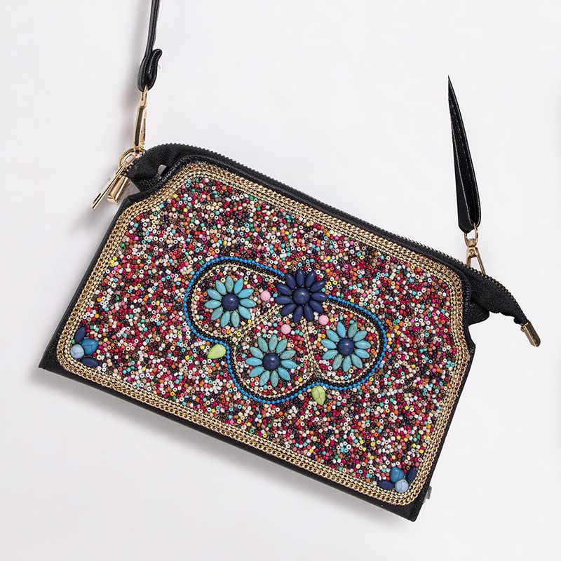 Borsa a tracolla monospalla da viaggio in stile bohémien con perline di riso, conchiglia, fiore, vendita calda, da donna, borsa a conchiglia_voghion.com