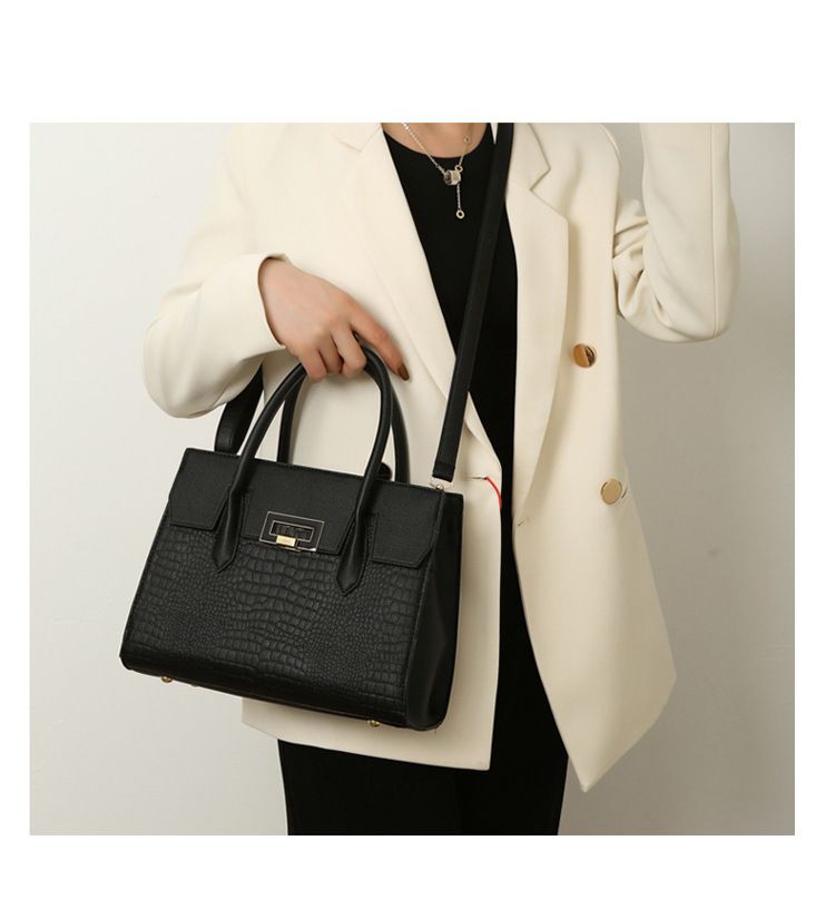 2024 nuova borsa a tracolla minimalista urbana per mamma, borsa a tracolla da donna, classico motivo a pelle di serpente_voghion.com