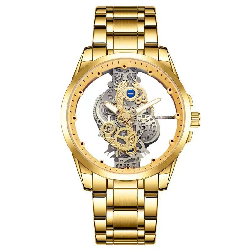 Nuovo orologio da uomo trasparente cavo non completamente automatico impermeabile luminoso nuovo_voghion.com