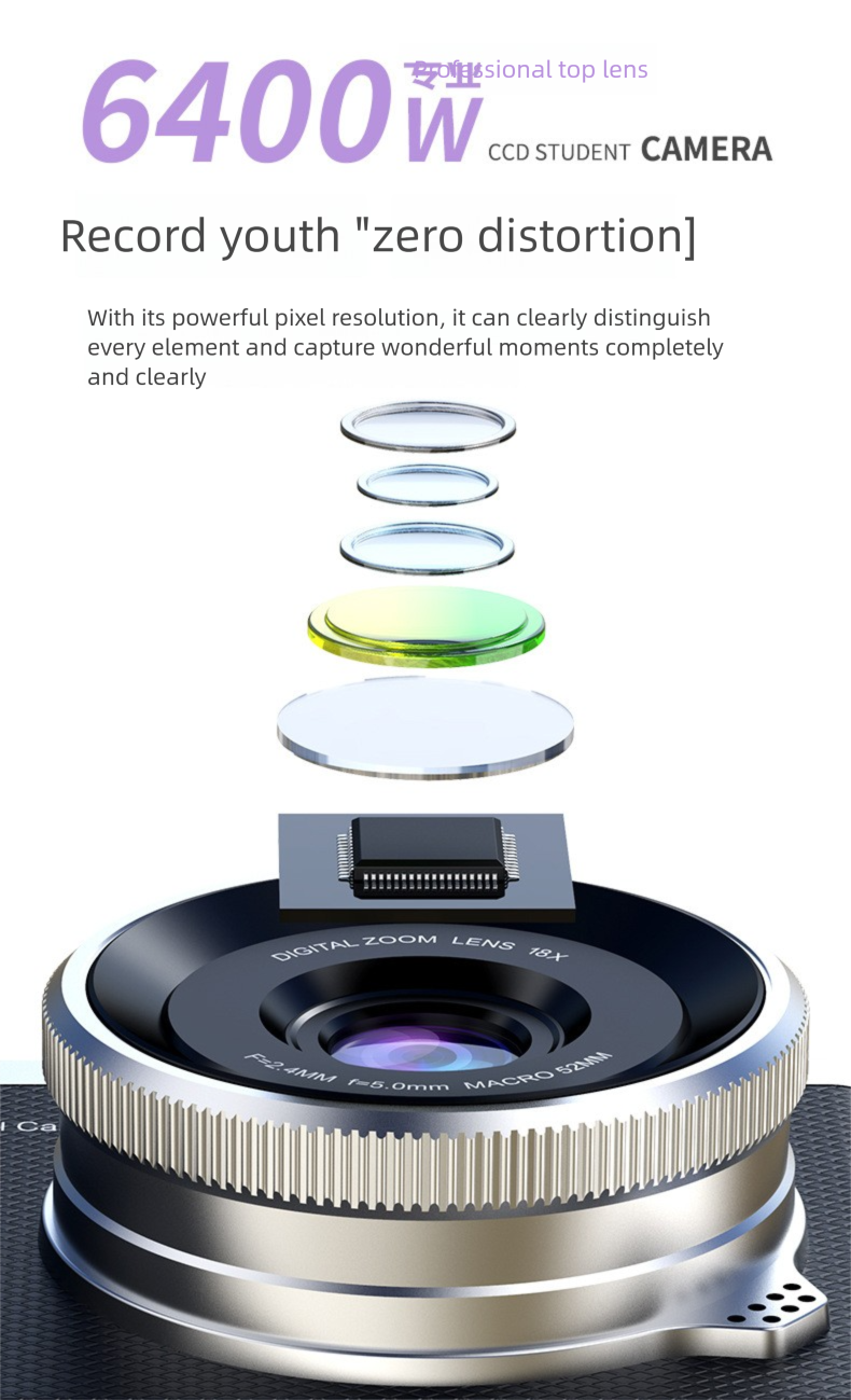 Spiegellose CCD-Kamera mit hochauflösendem Flip-Screen für digitale Aufnahmen für Einsteiger_voghion.com