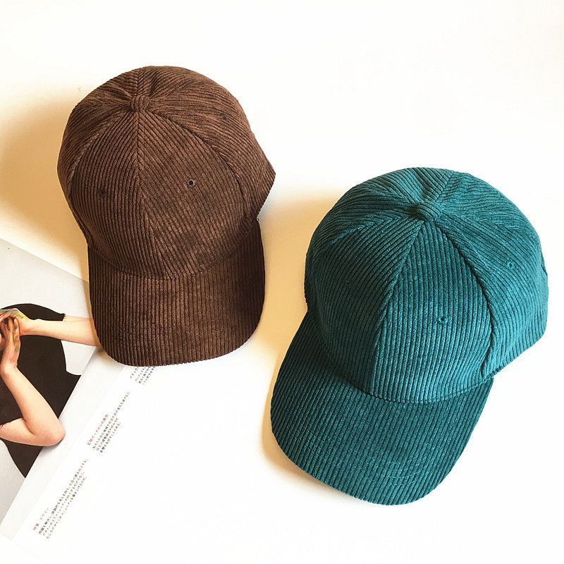 Otroška korejska različica enobarvne svetlobne žametne baseball kape za moške jesensko-zimske trendovske ujemajoče se nevtralne barve_voghion.com