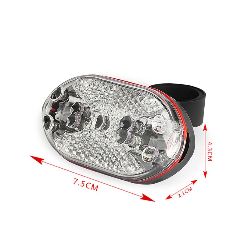 Feu arrière de vélo 9 LED, feu arrière rouge, éclairage de selle de vélo de montagne, feu d'avertissement LED_voghion.com