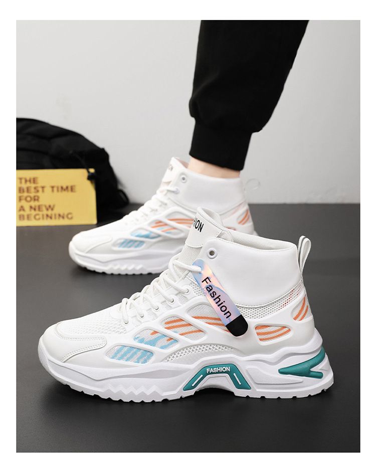 Herbst Neue atmungsaktive High-Top Herren Trendy Vielseitige Mesh-Sneakers mit dicken Sohlen Casual Dad Schuhe Herren_voghion.com