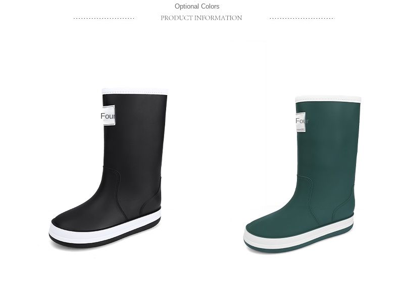 Puuvillased meeste kõrge toruga välimised veekindlad vihmakingad, suurused 39-44_voghion.com