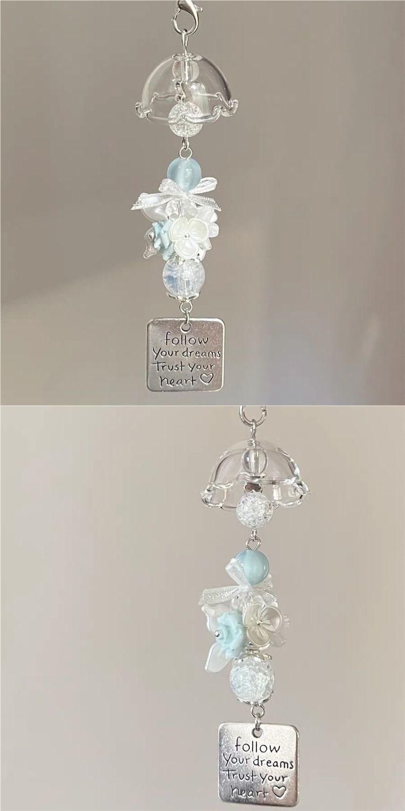 Handgemaakt windgong-ornament in de vorm van een kwallenvis_voghion.com