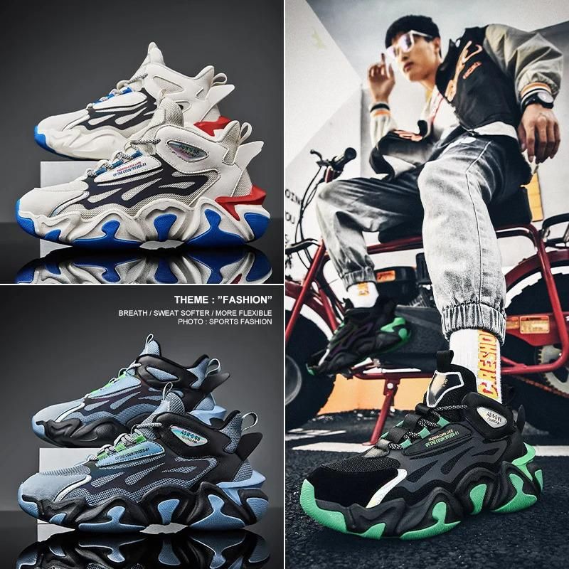 Sportschuhe Herren Free Custom Man Fashion Sports Sneakers Dicke Sohle Chunky Luminous Laufschuhe für Herren Runner_voghion.com