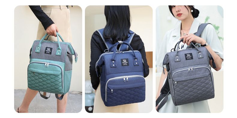 Diaper Bags Backpacks New Large Capacity Multifunctional Mom Usb Charging Oxford Cloth Portable Mother and Baby Bag_voghion.com