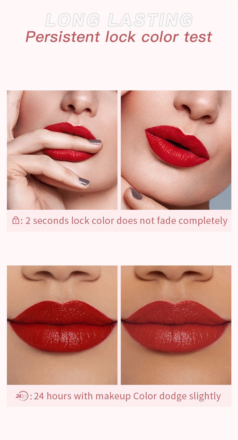 Pudaier New Makeup 8 culori Pearl Mirror Glaze pentru buze Ruj lichid Vopsea Gloss Balsam de buze Hidratant Imbunatatirea culorii Utilizare universala_voghion.com
