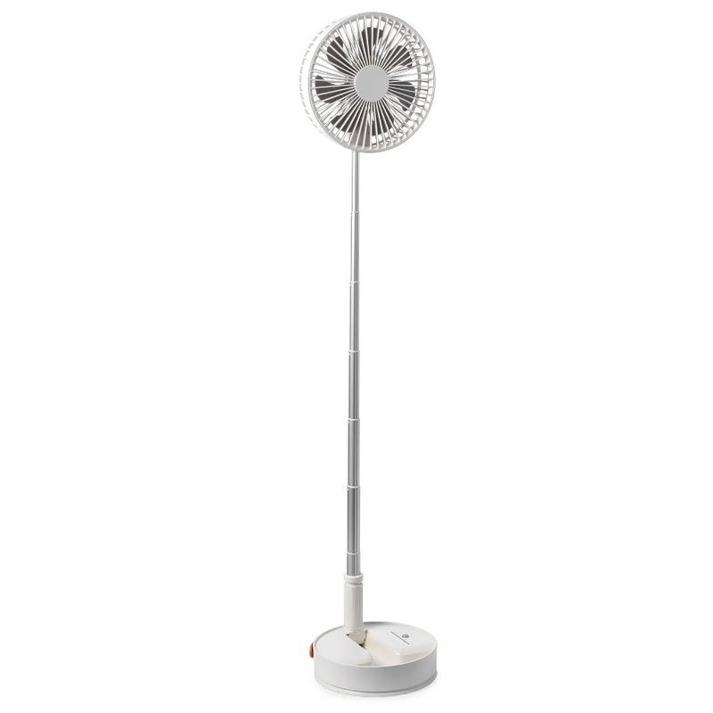 Remote Fan Foldable Speed Standing Portable With 4 Control Oscillating Adjustable 7200mah Quiet Inch 8 Desk Fan U Rechargeable_voghion.com