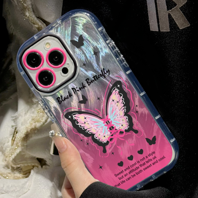 Gradient Butterfly 16e Protective 16plus Ultra-Thin High-Quality 14Pro Mobile Phone Case_voghion.com