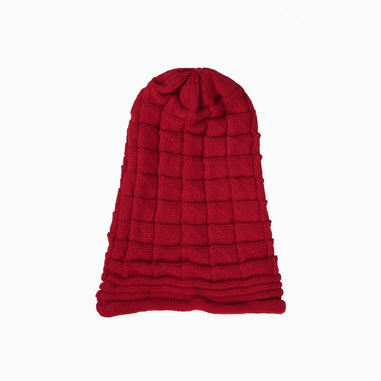 Pullovermütze Damen Herbst und Winter Skiwollmütze Outdoor Strickmütze_voghion.com