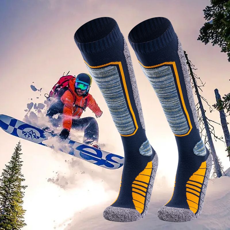Sci da esterno per uomo e donna, unisex, caldo, invernale, tubo alto, spesso, fondo in asciugamano, escursionismo, alpinismo, cotone_voghion.com